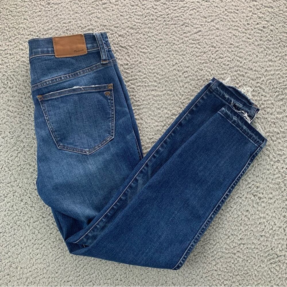 Madewell 10" High-Rise Skinny Button-Front Drop-Hem Women's Jeans  -  Size:  26 - Picture 6 of 16